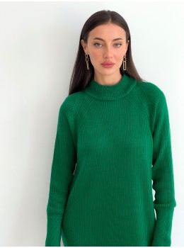 Green Knit Midi Dress "Janet"