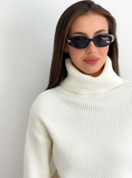 High Neck Pullover "Lika" (Milk)