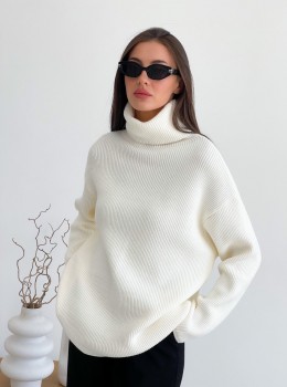 High Neck Pullover "Lika" (Milk)