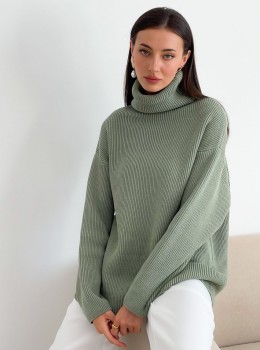 High Neck Pullover "Lika" (Olivе)