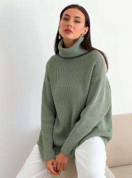 High Neck Pullover "Lika" (Olivе)