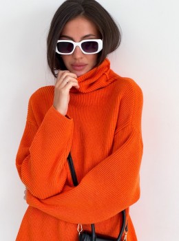 High Neck Pullover "Lika" (Orange)