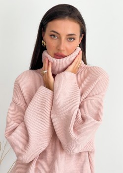High Neck Pullover "Lika" (Pink)