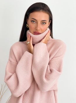 High Neck Pullover "Lika" (Pink)