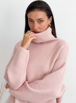 High Neck Pullover "Lika" (Pink)