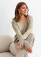 V-neck sweater "Miranda" (Beige)