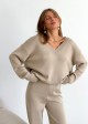 V-neck sweater "Miranda" (Beige)