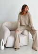V-neck sweater "Miranda" (Beige)